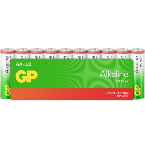 Batteri, GP Red, Alkaline, AA, 10-pak