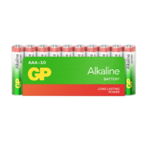 Batteri, GP Red, Alkaline, AAA, 10-pak