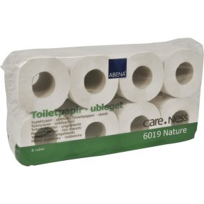Toiletpapir natur 2-lags 100% genbrug