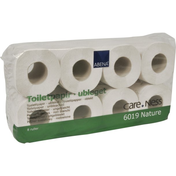 Toiletpapir natur 2-lags 100% genbrug