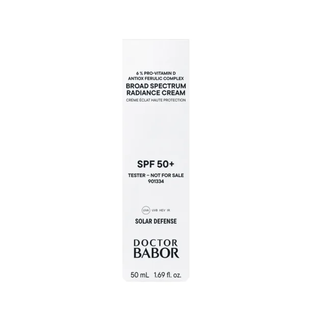 TESTER Solar Defense Broad Spectrum Radiance Cream SPF 50+