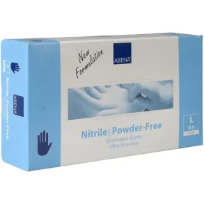 Nitril Handsker pudderfri (str. L) 100 stk.
