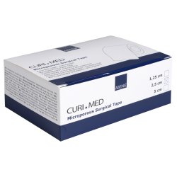 Tape, Micropore, 9,1m x 1,25cm, hvid