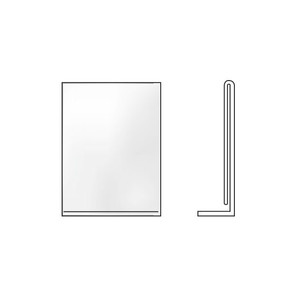 Akrylstander lige A4