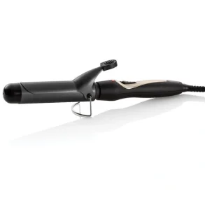 BLACK WAVE CURLING WAND WITH CLAMP  33 MM