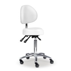 White bike seat stool