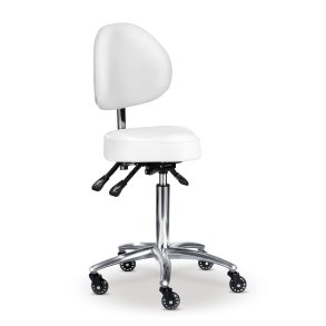 White bike seat stool