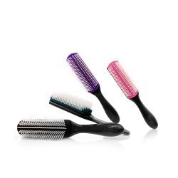 RUBBER CUSHION BRUSH 9 ROW BLACK COLOR