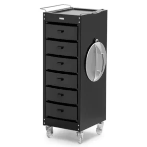 OLYMP Service Car - Sort med 6 skuffer