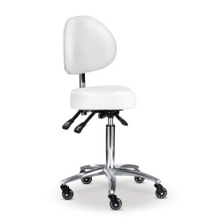 White bike seat stool