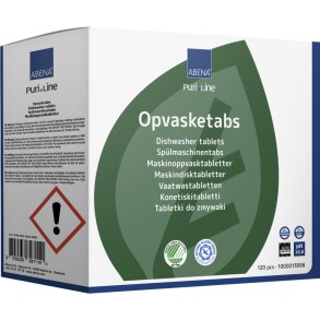Opvasketabs, Puri-Line, all-in-one, vandoplselig folie, 120stk
